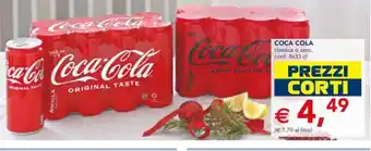 Esselunga COCA COLA classica o zero, conf. 8x33 cl offerta