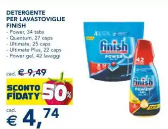 Esselunga DETERGENTE PER LAVASTOVIGLIE FINISH offerta