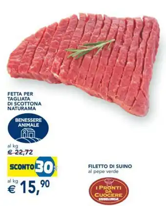 Esselunga FETTA PER TAGLIATA DI SCOTTONA NATURAMA offerta