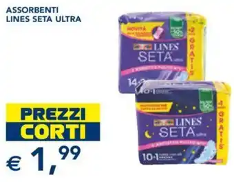 Esselunga ASSORBENTI LINES SETA ULTRA offerta