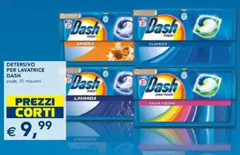 Esselunga DETERSIVO PER LAVATRICE DASH offerta