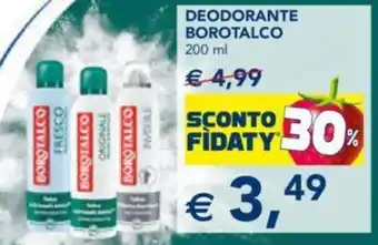 Esselunga DEODORANTE BOROTALCO 200 ml offerta