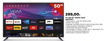 TV LED 50" SMART TECH 50UV10T1