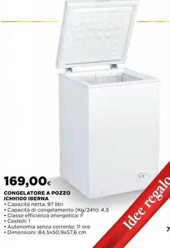 CONGELATORE A POZZO ICHH100 IBERNA