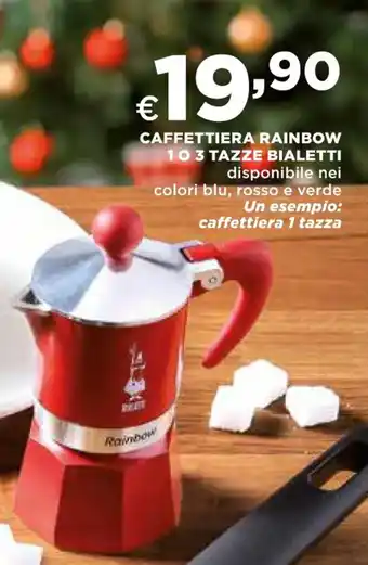 Ipercoop CAFFETTIERA RAINBOW 103 TAZZE BIALETTI offerta