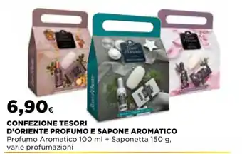 Ipercoop CONFEZIONE TESORI D'ORIENTE PROFUMO E SAPONE AROMATICO offerta