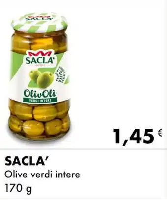 Iper Tosano SACLA' Olive verdi intere 170 g offerta