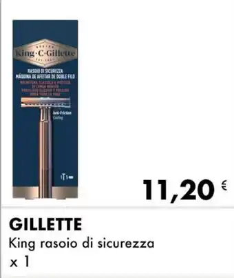 GILLETTE King rasoio di sicurezza x 1