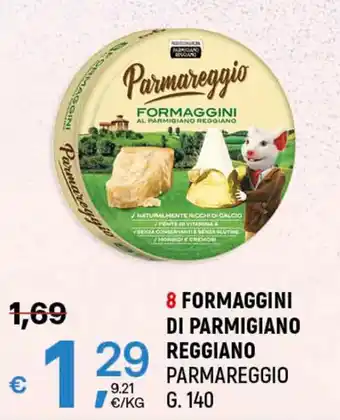 A&O 8 FORMAGGINI DI PARMIGIANO REGGIANO PARMAREGGIO G. 140 offerta