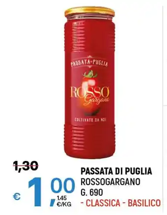 A&O PASSATA DI PUGLIA ROSSOGARGANO G. 690 offerta