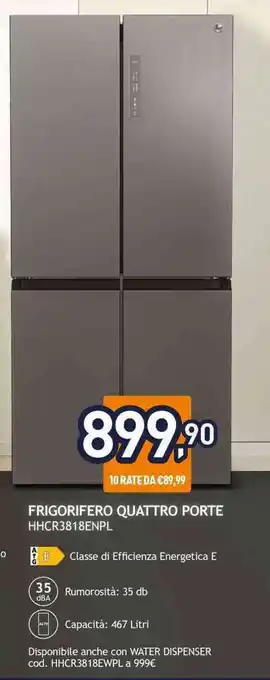 Unieuro FRIGORIFERO QUATTRO PORTE HHCR3818ENPL offerta