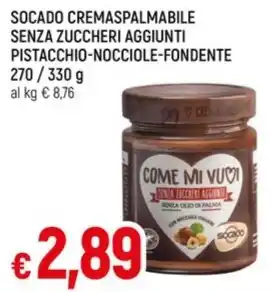 Famila Superstore SOCADO CREMASPALM ILE SENZA ZUCCHERI AGGIUNTI PISTACCHIO-NOCCIOLE-FONDENTE offerta