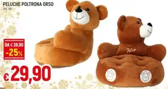 Famila Superstore PELUCHE POLTRONA ORSO offerta