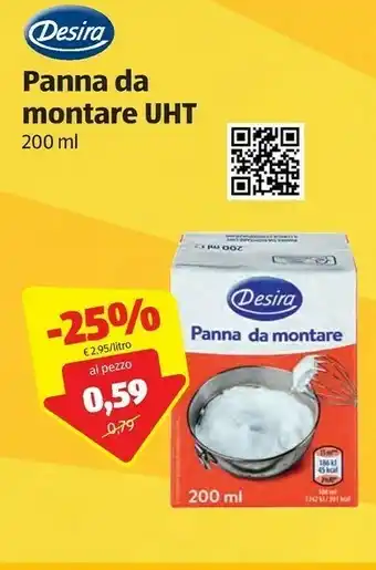 ALDI Desira Panna Da Montare UHT offerta