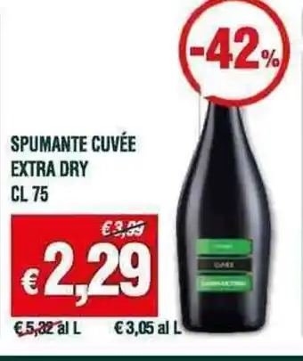 Banco Fresco SPUMANTE CUVÉE EXTRA DRY CL 75 offerta