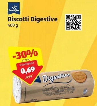 ALDI Buonora Biscotti Digestive offerta