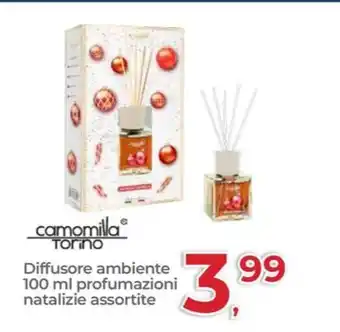 camomilla Torino Diffusore ambiente 100 ml profumazioni natalizie assortite