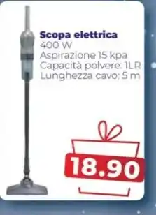 Scopa elettrica 400 W