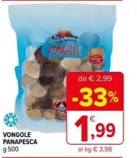 Iperal VONGOLE PANAPESCA g 500 offerta