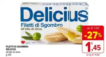 Iperal FILETTI DI SGOMBRO DELICIUS all'olio di oliva offerta