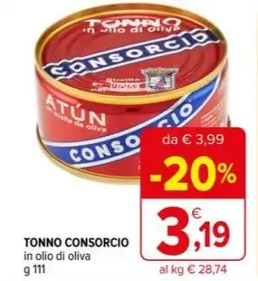 Iperal TONNO CONSORCIO in olio di oliva offerta