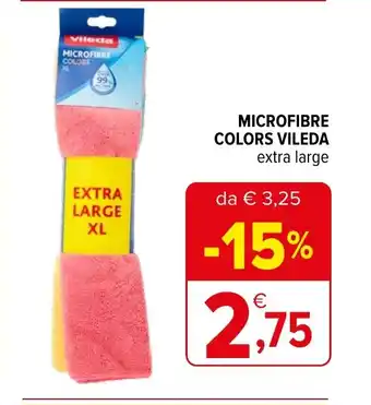 Iperal MICROFIBRE COLORS VILEDA extra large offerta