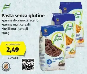 ALDI Enjoy Free Pasta Senza Glutine offerta