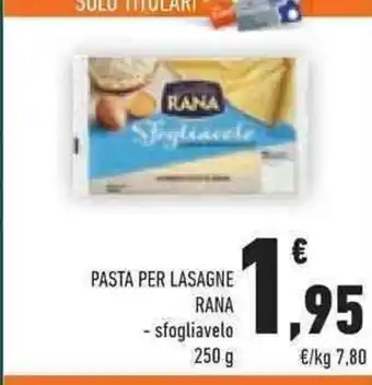 Conad PASTA PER LASAGNE RANA offerta