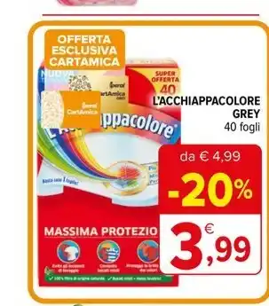 Iperal L'ACCHIAPPACOLORE GREY 40 fogli offerta