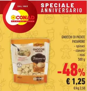 Conad GNOCCHI DI PATATE PATAMORE offerta