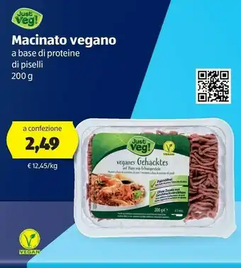 ALDI Just veg! Macinato Vegano offerta
