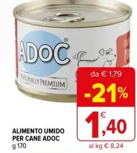 Iperal ALIMENTO UMIDO PER CANE ADOC g 170 offerta