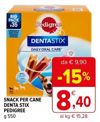 Iperal SNACK PER CANE DENTA STIX PEDIGREE offerta