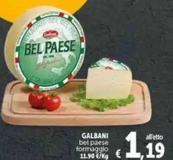 GALBANI bel paese formaggio