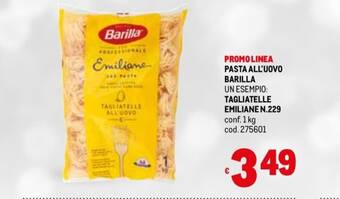 Metro PASTA ALL'UOVO BARILLA offerta