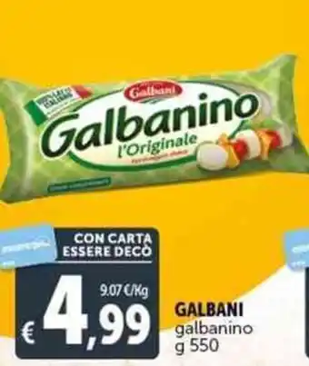 Deco Supermercati GALBANI galbanino g 550 offerta