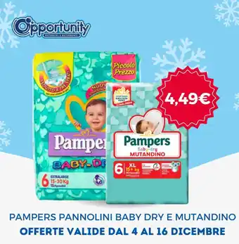 PAMPERS PANNOLINI BABY DRY E MUTANDINO