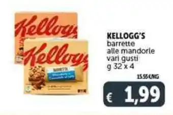 Deco Supermercati KELLOGG'S barrette alle mandorle vari gusti offerta