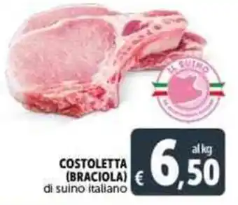 Deco Supermercati COSTOLETTA (BRACIOLA) di suino italiano offerta