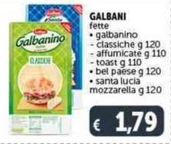 Deco Supermercati GALBANI fette galbanino classiche g 120 offerta