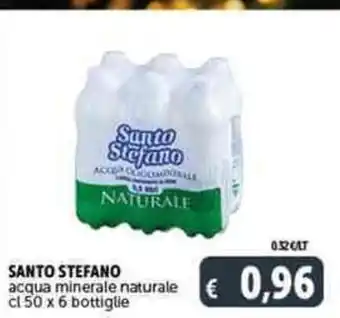 Deco Supermercati SANTO STEFANO acqua minerale naturale offerta