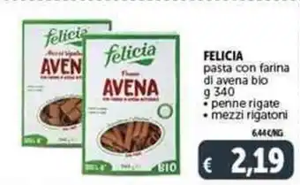 Deco Supermercati FELICIA pasta con farina di avena bio g 340 offerta