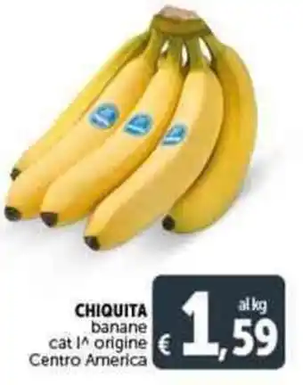 Deco Supermercati CHIQUITA banane offerta