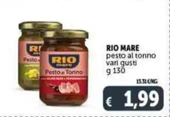 Deco Supermercati RIO MARE pesto al tonno vari gusti offerta