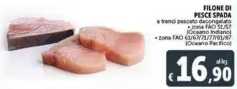 Deco Supermercati FILONE DI PESCE SPADA offerta