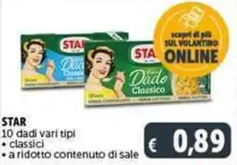 Deco Supermercati STAR 10 dadi vari tipi offerta