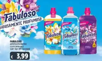 Deco Supermercati FABULOSO ammorbidente concentrato vari tipi 86 lavaggi offerta