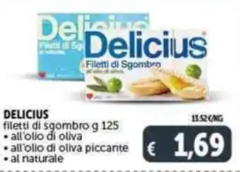 Deco Supermercati DELICIUS filetti di sgombro g 125 offerta