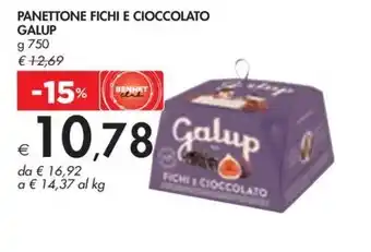 Bennet PANETTONE FICHI E CIOCCOLATO GALUP g 750 offerta