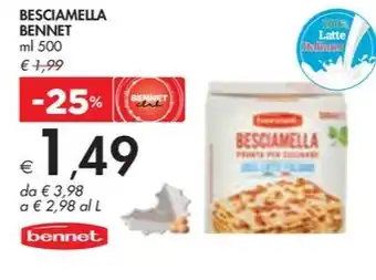 Bennet BESCIAMELLA BENNET ml 500 offerta